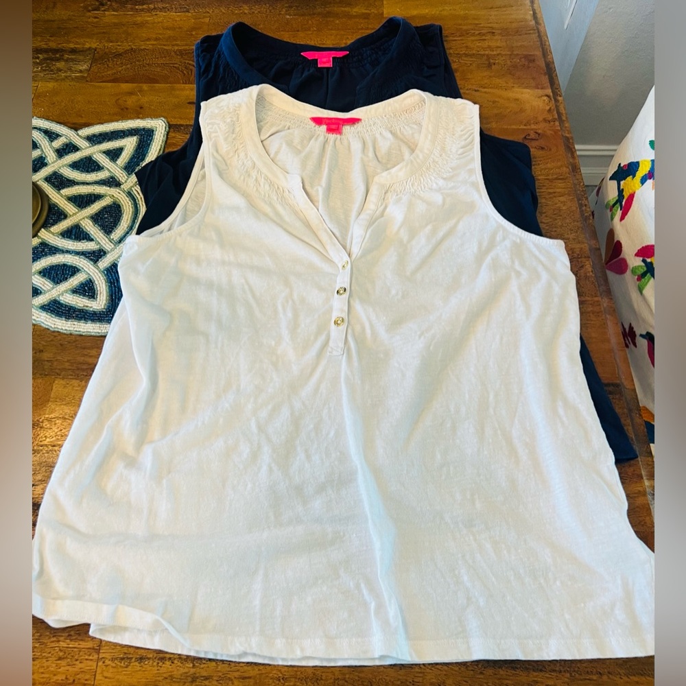 Set of 2 Lilly Pulitzer Essie tank tops, Xtra Large